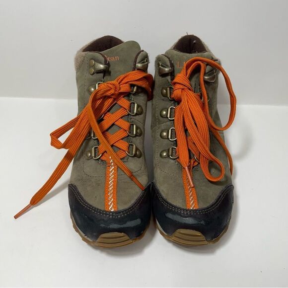 L.L Bean Brown Insulated Outdoor Hiking Boots - Picture 2 of 6